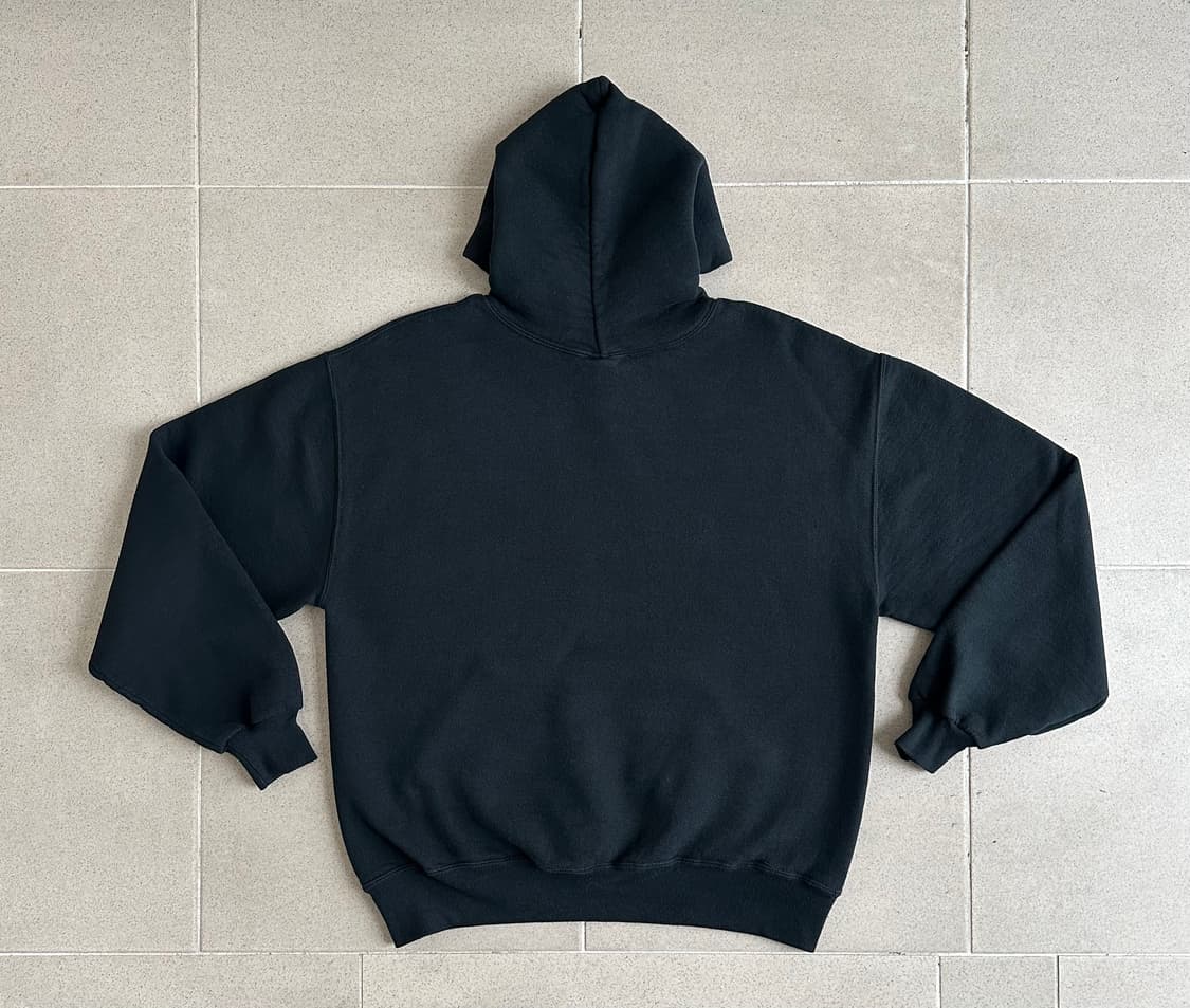 90s 빈티지 러셀 후드 블랙 L 상품이미지2