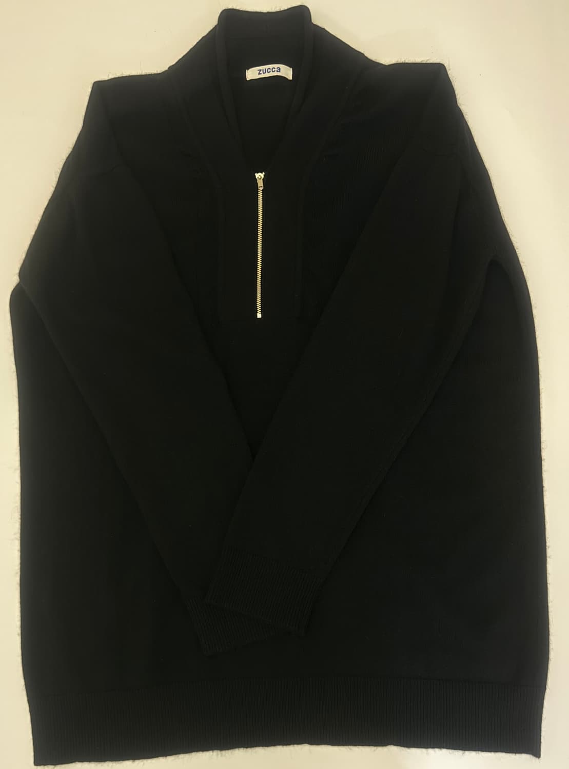 zucca 블랙 하프니트 집업 상품이미지6