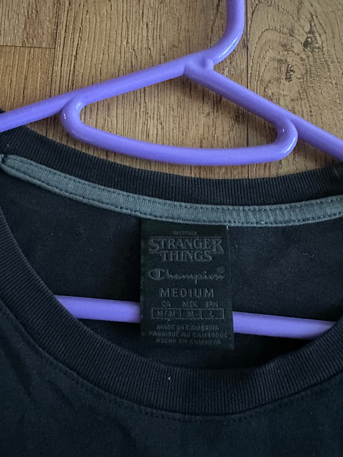 챔피온 x 기묘한이야기 반팔 티셔츠 M 상품이미지3