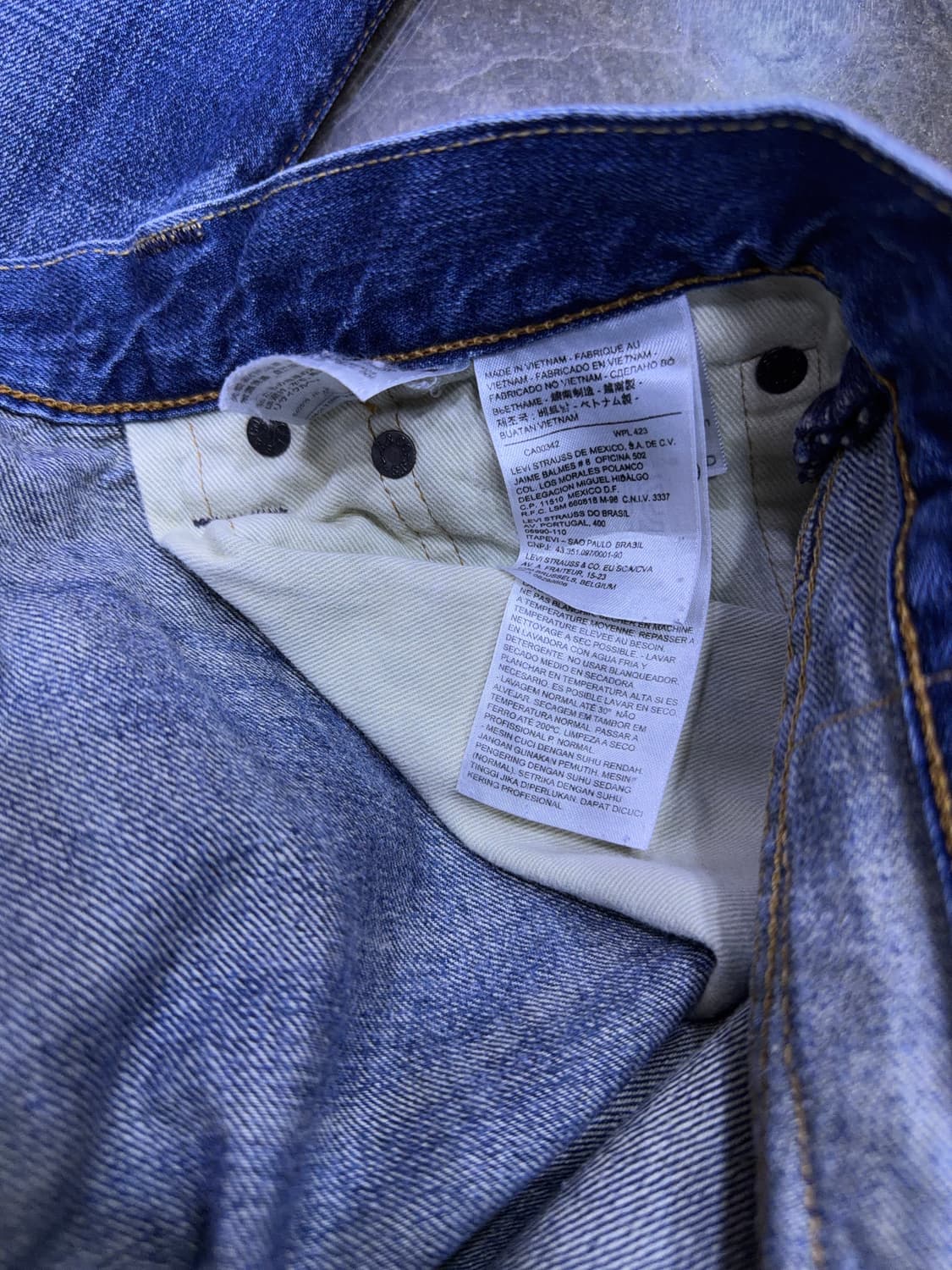 리바이스 511 빈티지 데미지 리워크 슬림핏 데님팬츠 32 상품이미지9