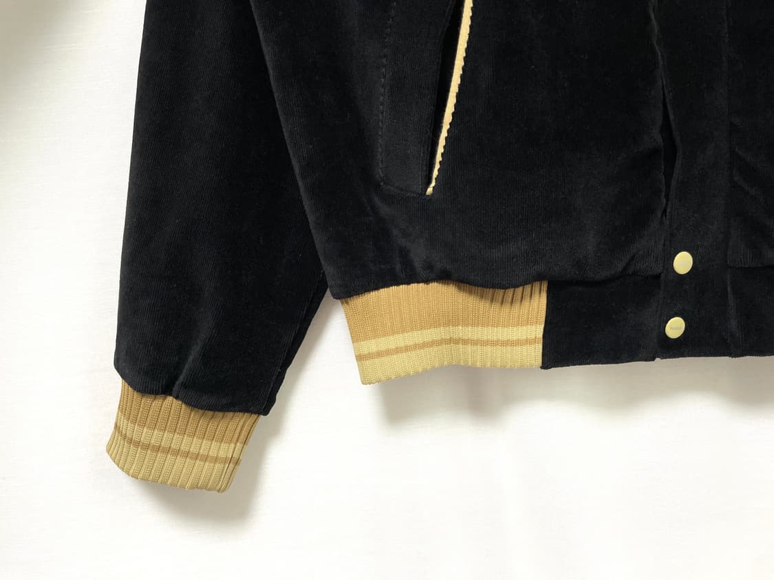 코닥 남녀공용 코듀로이 헤링턴 바시티 자켓 M _ 블랙 상품이미지3