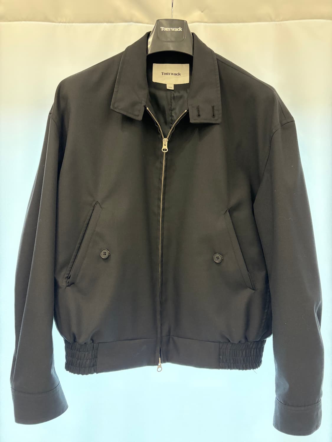 토니웩 울 해링턴 자켓 블랙 M 상품이미지2