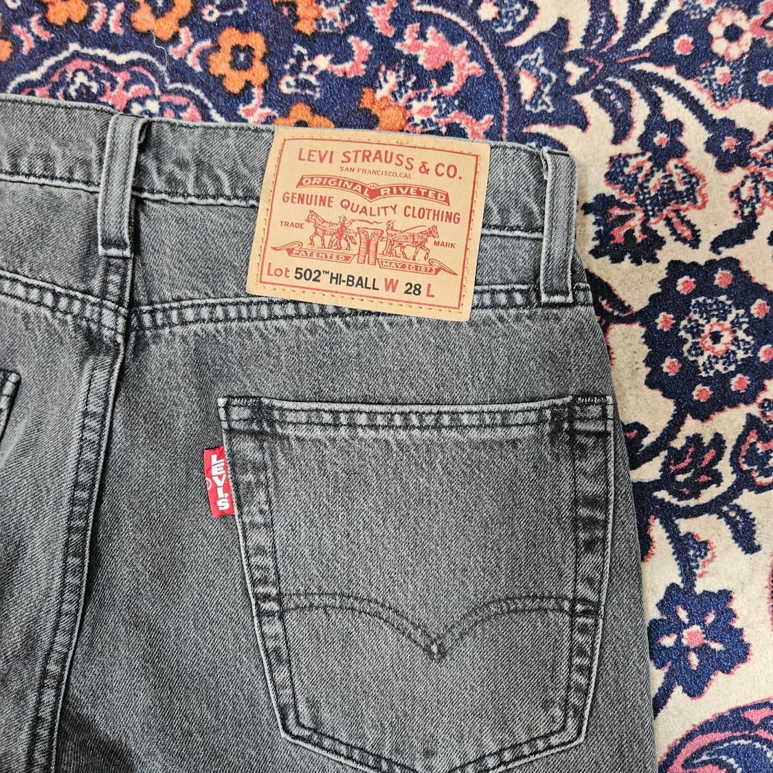 리바이스(Levis) No. 502 Hi-Ball 테이퍼드 데님 팬츠  상품이미지5