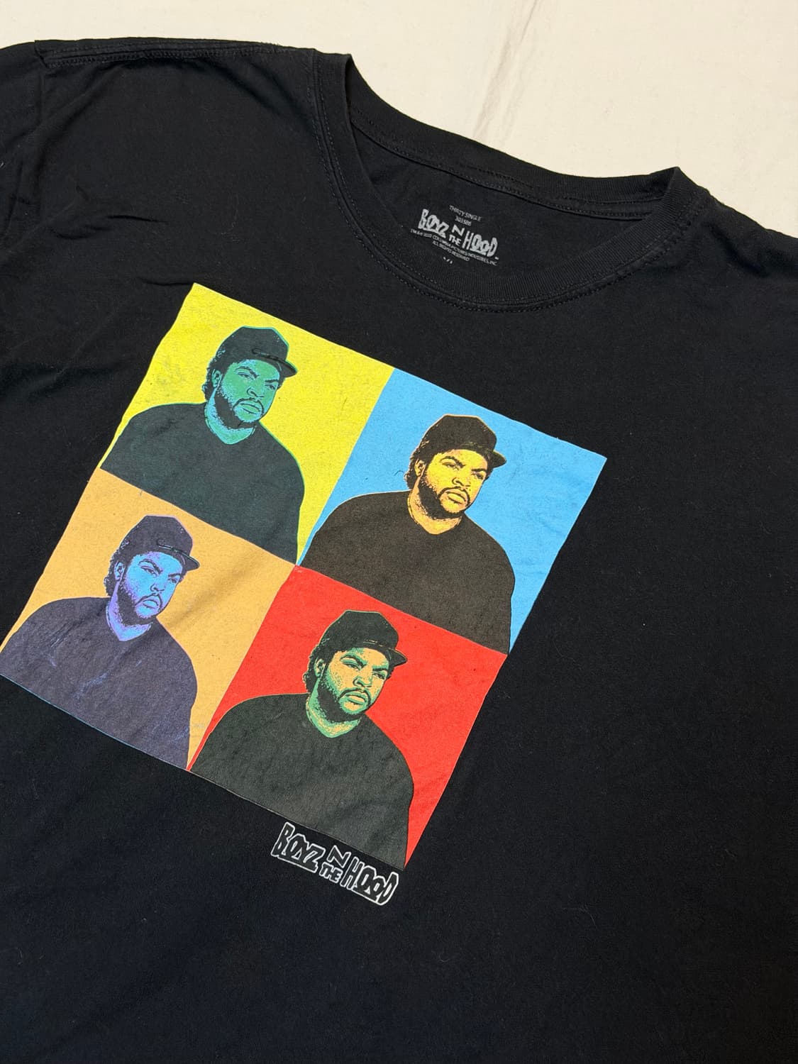 보이즈 앤 후드 ice cube 힙합 랩티 반팔 티셔츠 블랙 상품이미지2