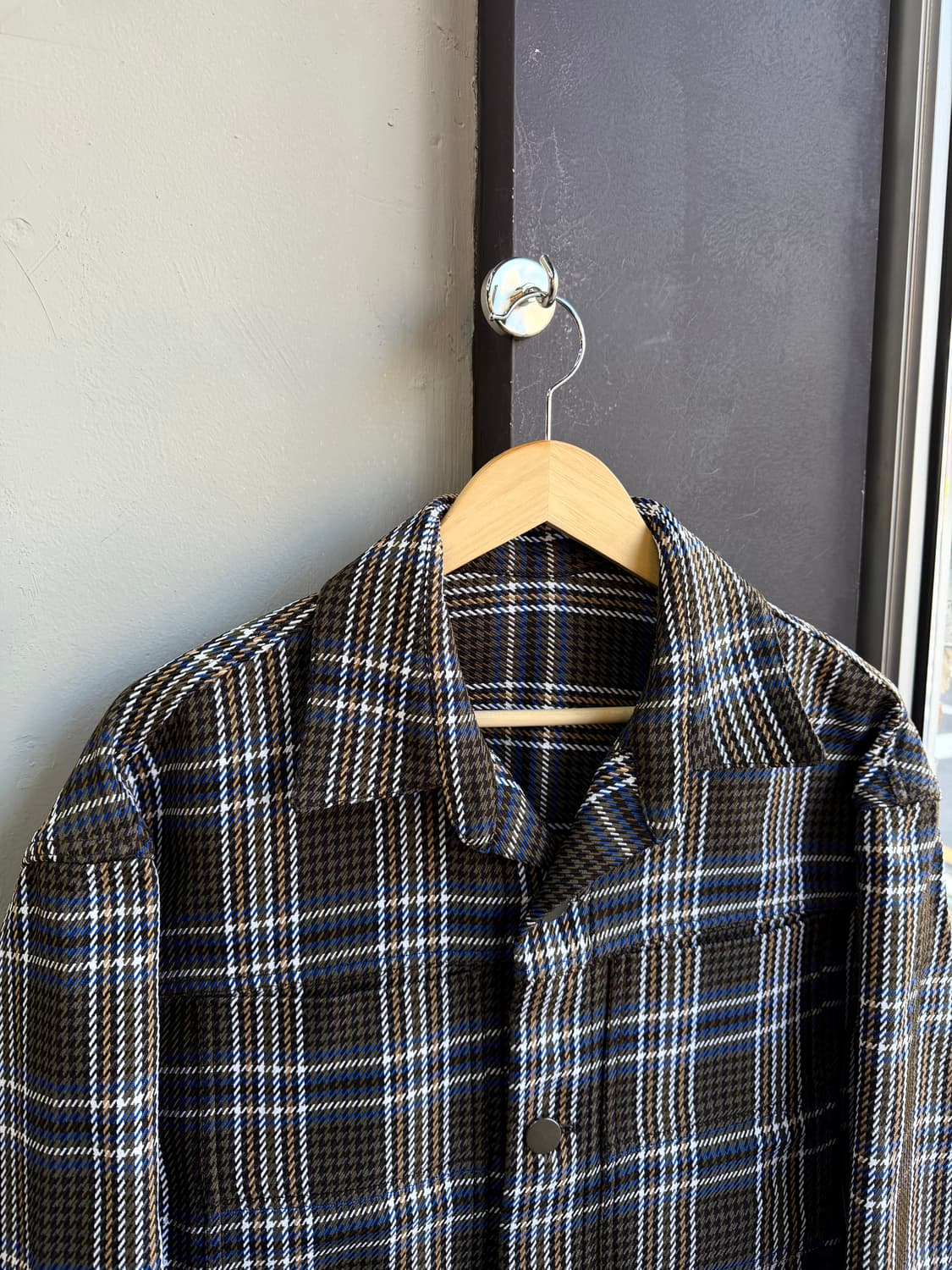 100/ 시스템옴므 21-22FW 플란넬 체크 자켓 상품이미지3