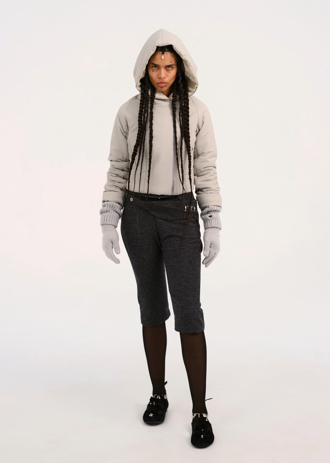 혜인서 패딩 Padded Crop Jacket w/ Gloves 상품이미지1