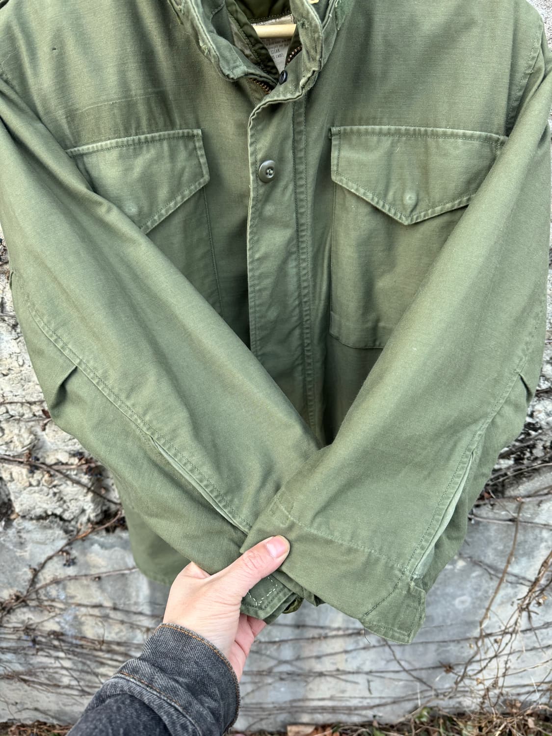 60~70s 미군 u.s.army 오리지널 m-65 필드 자켓 3세대 상품이미지5
