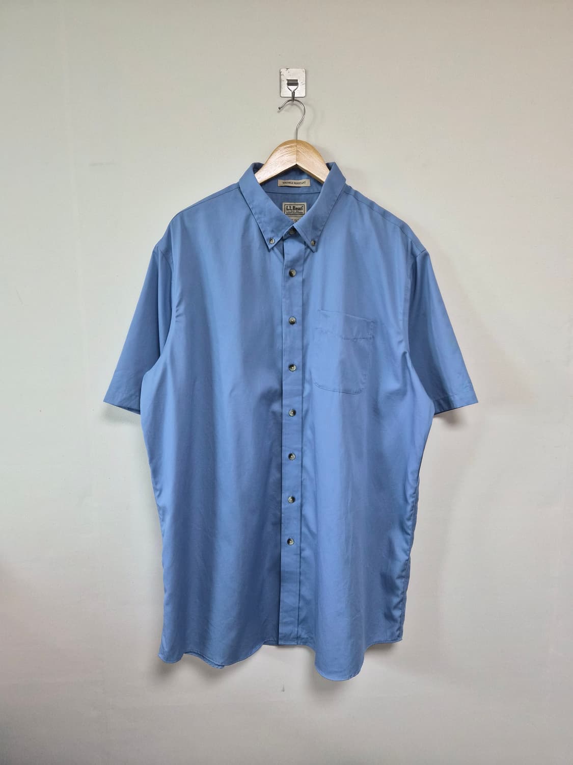 엘엘빈LLBEAN 블루 옥스포드 반팔 셔츠 XL - S432 상품이미지1