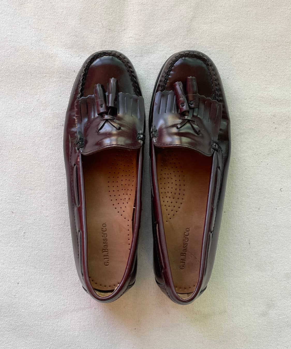 G.H. Bass / 지에이치 바스 테슬 로퍼 가죽 구두 / 다크 버건디 상품이미지2
