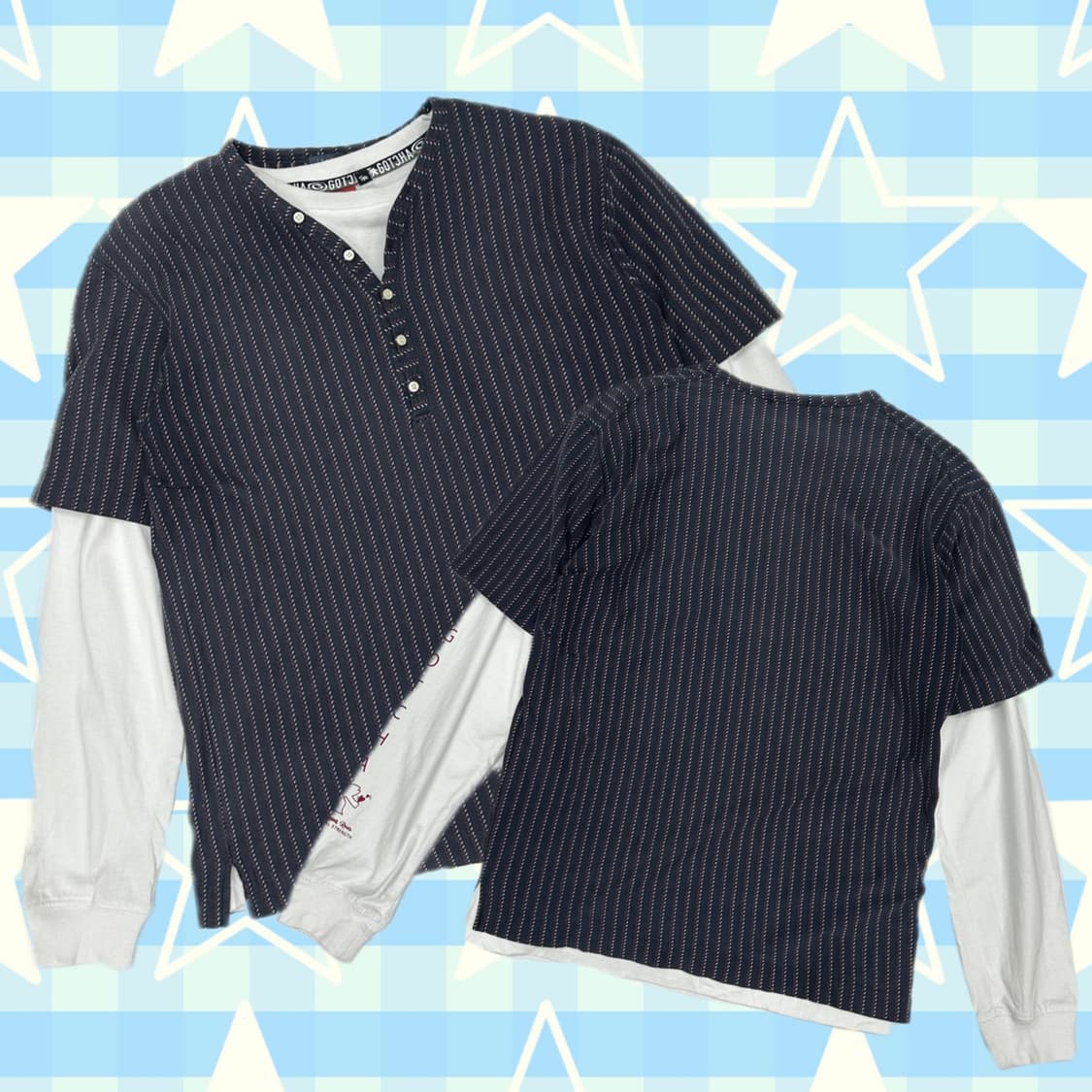 ⭐️gotcha보헤미안 레이어드 코디세트⭐️ 롱슬리브 일본빈티지 상품이미지1