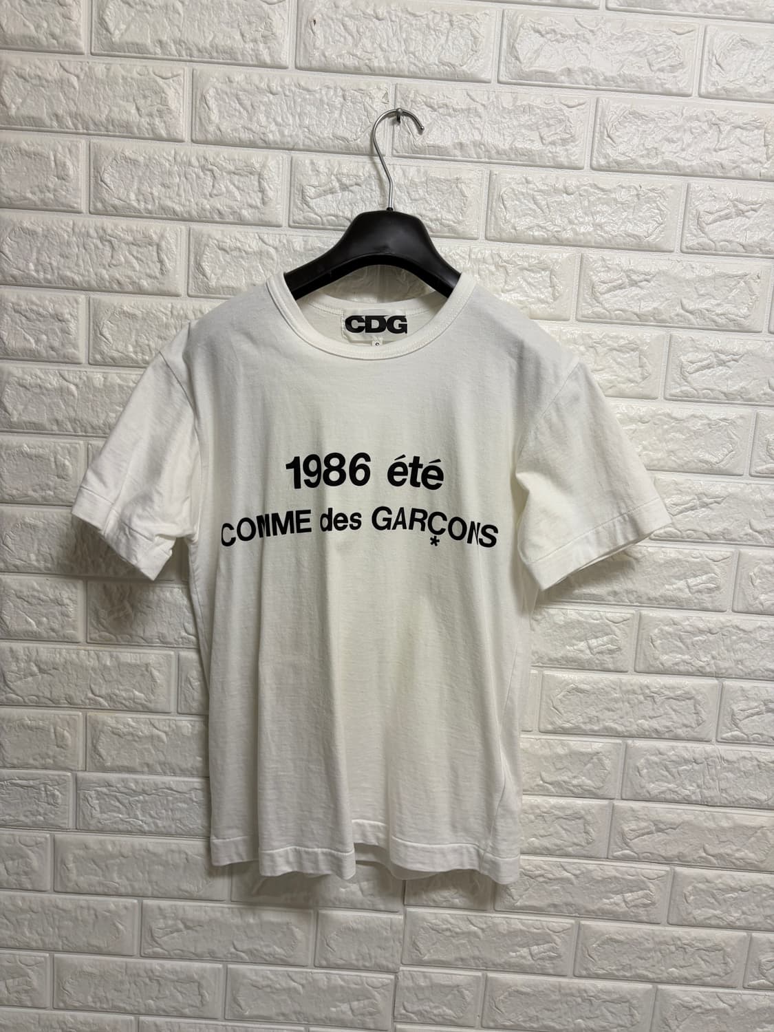 CDG 꼼데가르송 1986 반팔 티셔츠 S 상품이미지1