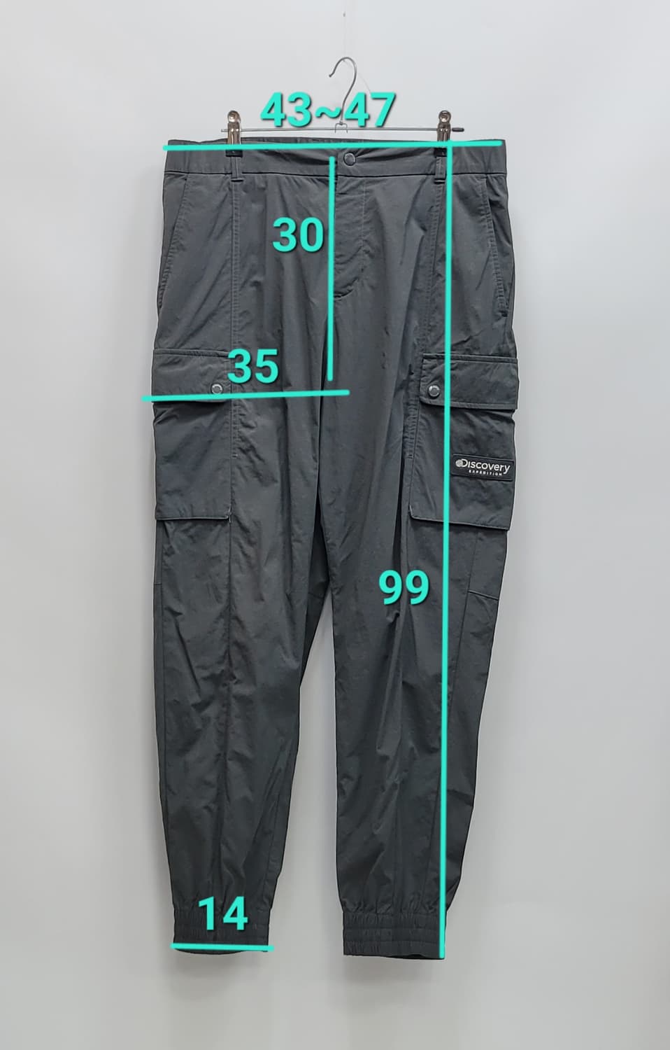 디스커버리 22SS 기능성 우븐 카고 팬츠 조거 팬츠 / 남 34 카키
 상품이미지10