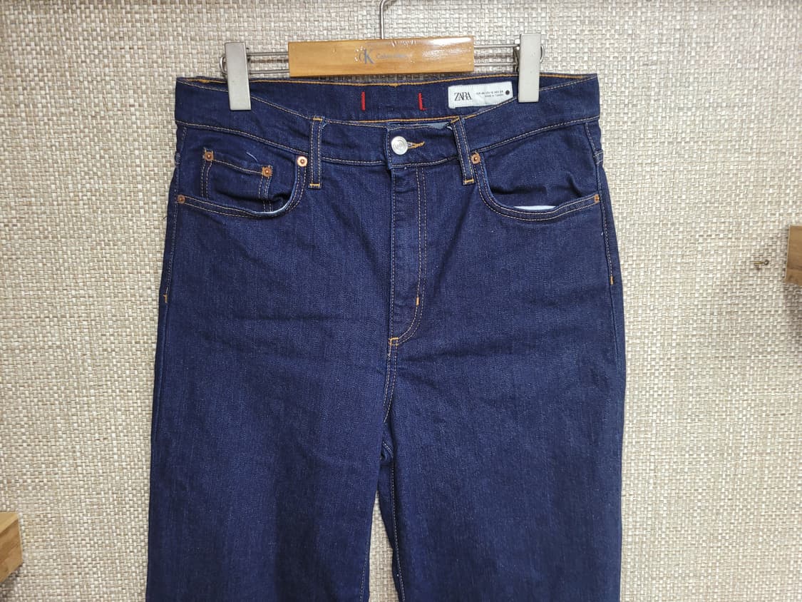 32인치 자라 와이드핏 청바지 진청 ZARA 상품이미지2
