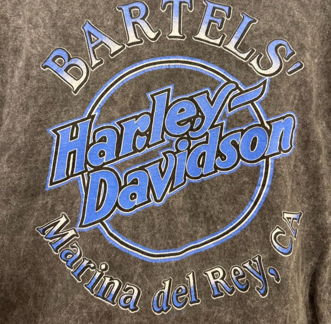 90’s 빈티지 Harley Davidson 티셔츠 XL 스톤워시드 상품이미지6