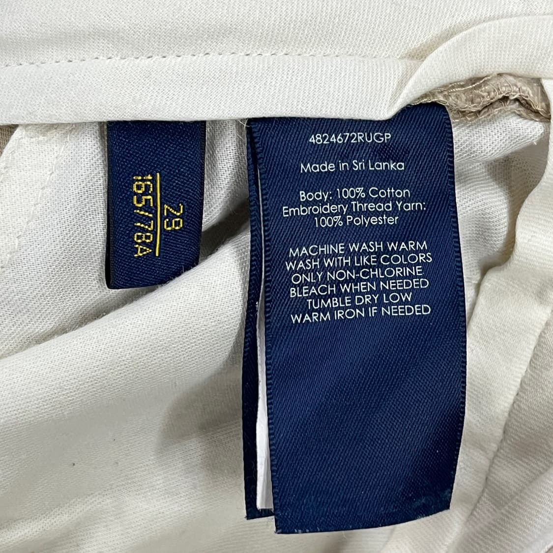 [정품/29] RUGBY 폴로 랄프로렌 해골 패턴 면바지 b10 상품이미지5