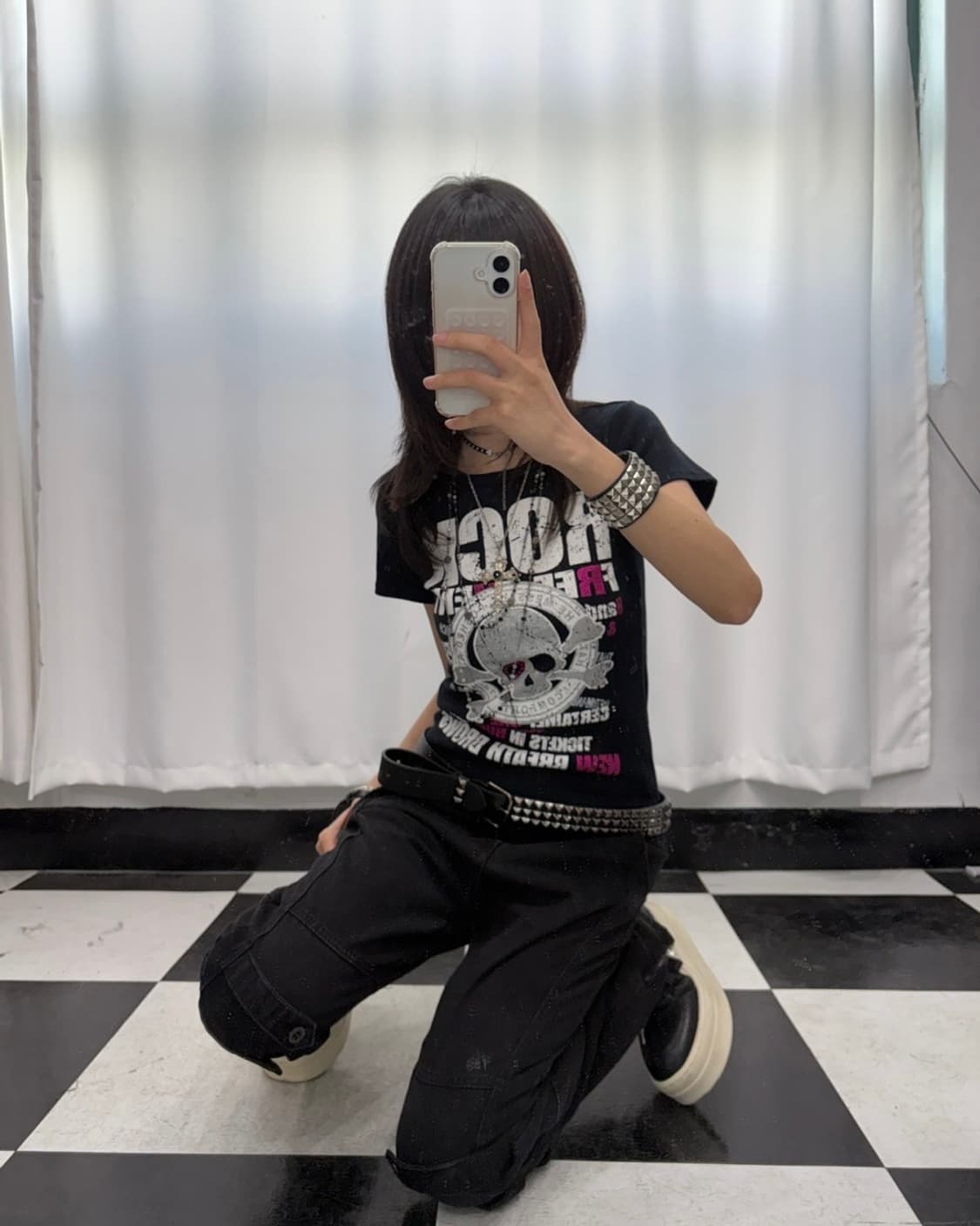 🎸블랙 펑크 프린팅 티셔츠🎸 상품이미지2