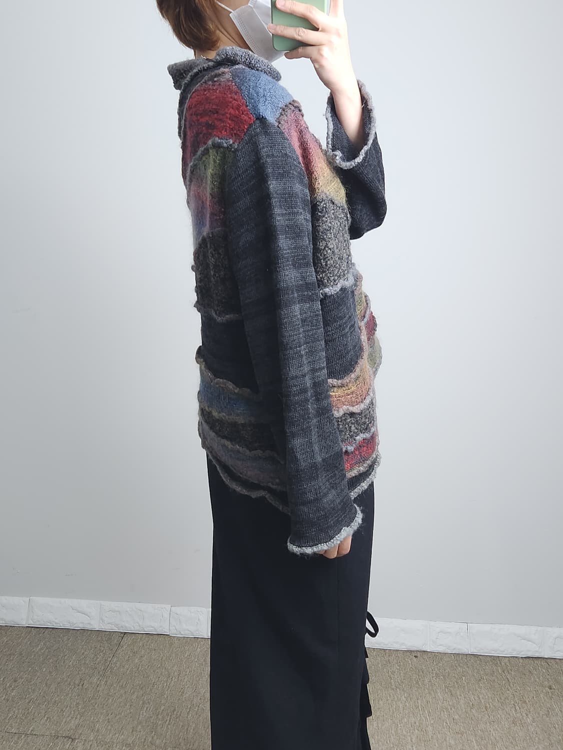 언발 니트 탑 상품이미지4