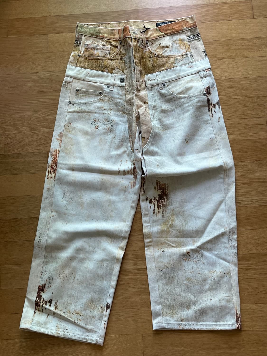 자라 x엔더슨벨 스탬핑 롤업 웨이스트 진 상품이미지4