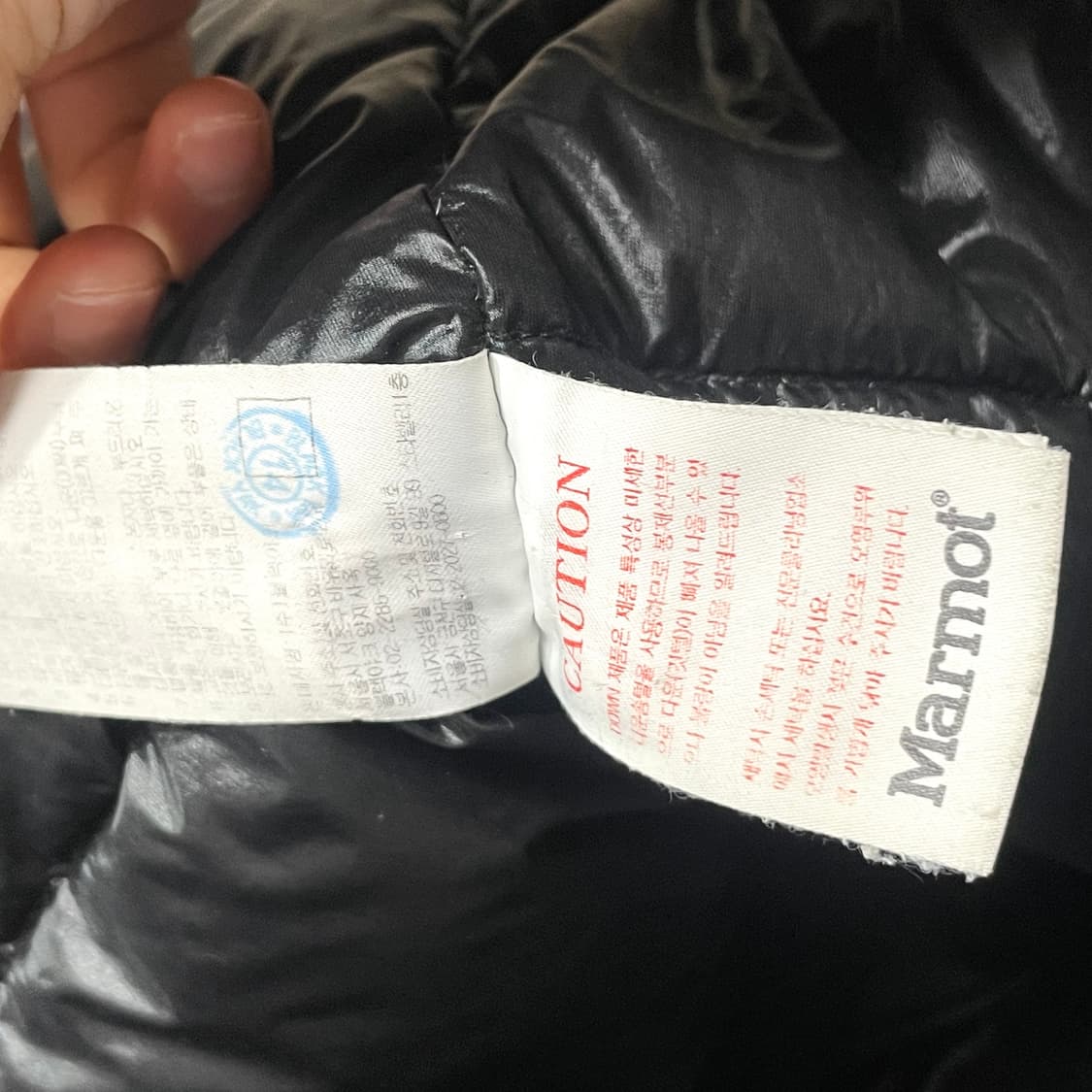 마모트 블랙 바람막이 덕다운 패딩점퍼 남성100 상품이미지9