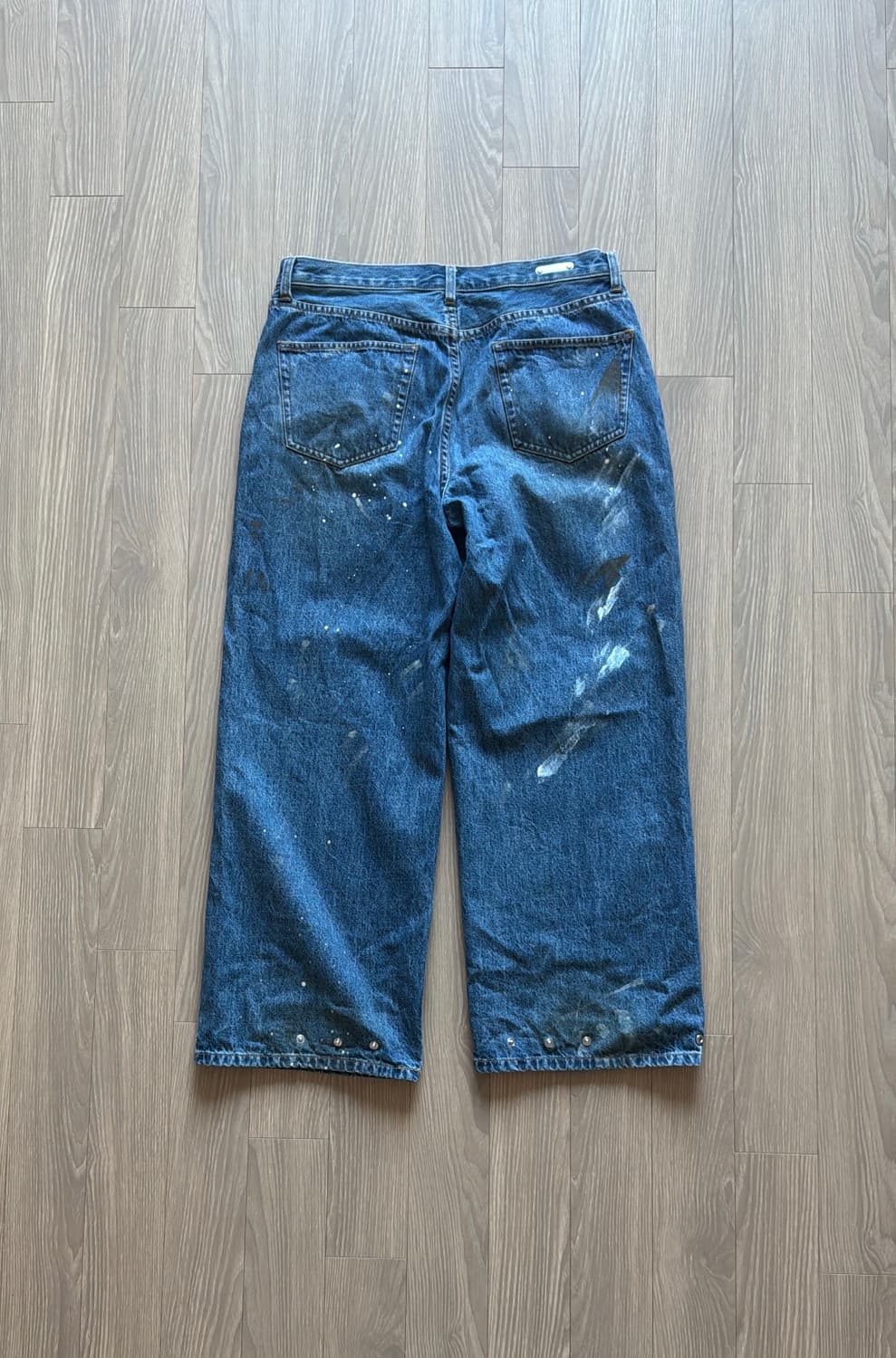 헬무트랭 와이드 레그 페인팅 데님 진 상품이미지2