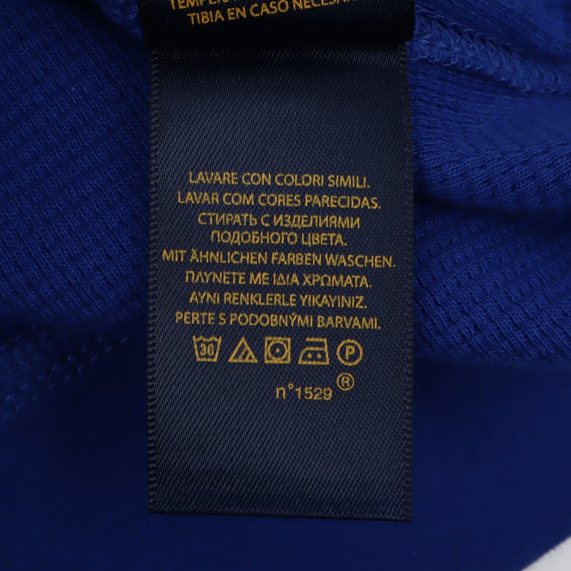 폴로 랄프로렌 블루 하프집업 와플 니트 상품이미지10