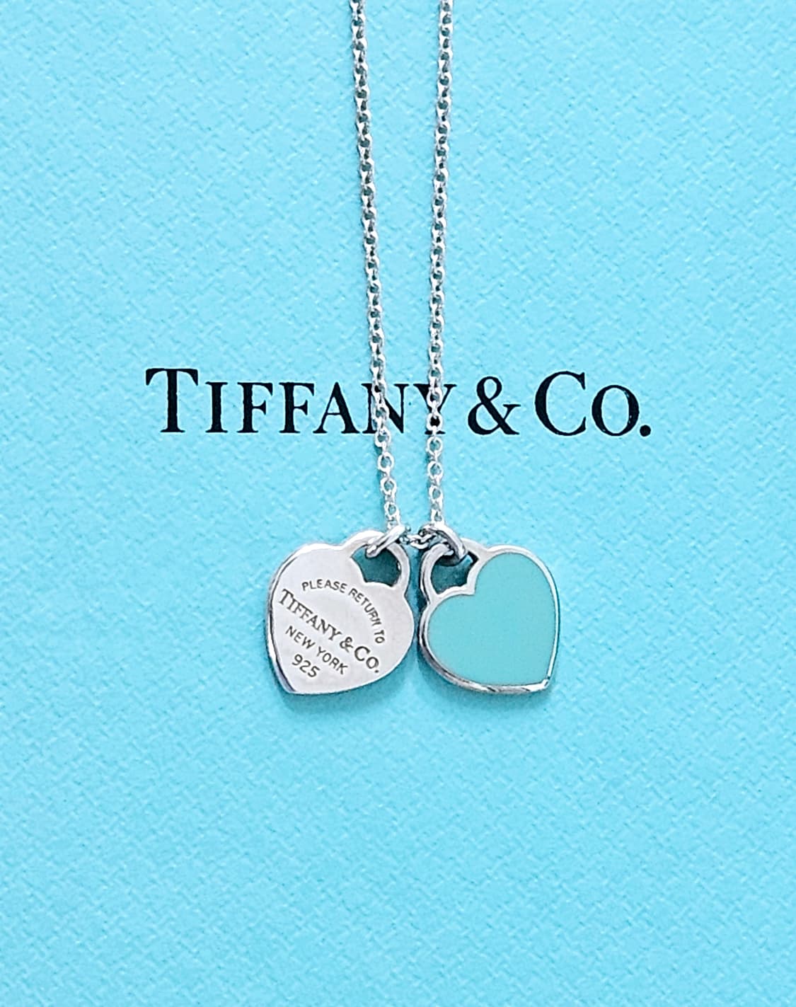 티파니앤코 리턴투 더블 하트 미니 민트 목걸이 [정품/풀구성] 상품이미지1