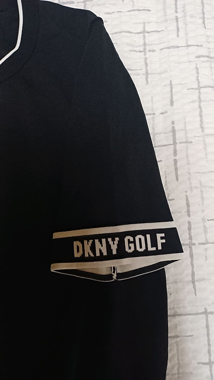 DKNY골프 얇은반팔니트 100 여성77 가슴49 기장58 상품이미지4