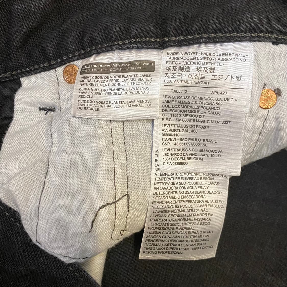 미국 빈티지 리바이스 501 블랙진 청바지 상품이미지3