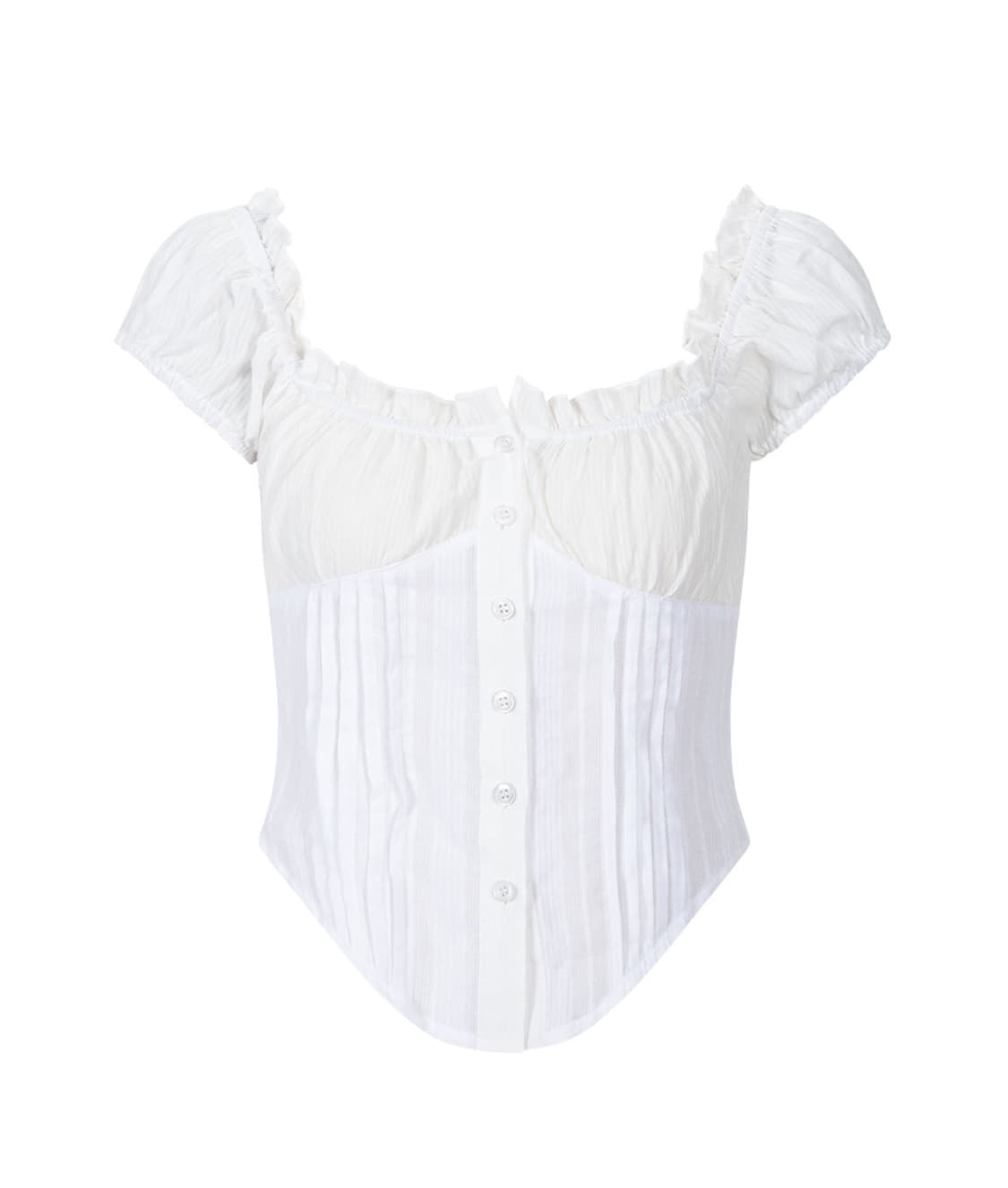 플리즈노팔로우 신디탑 화이트 s 상품이미지1