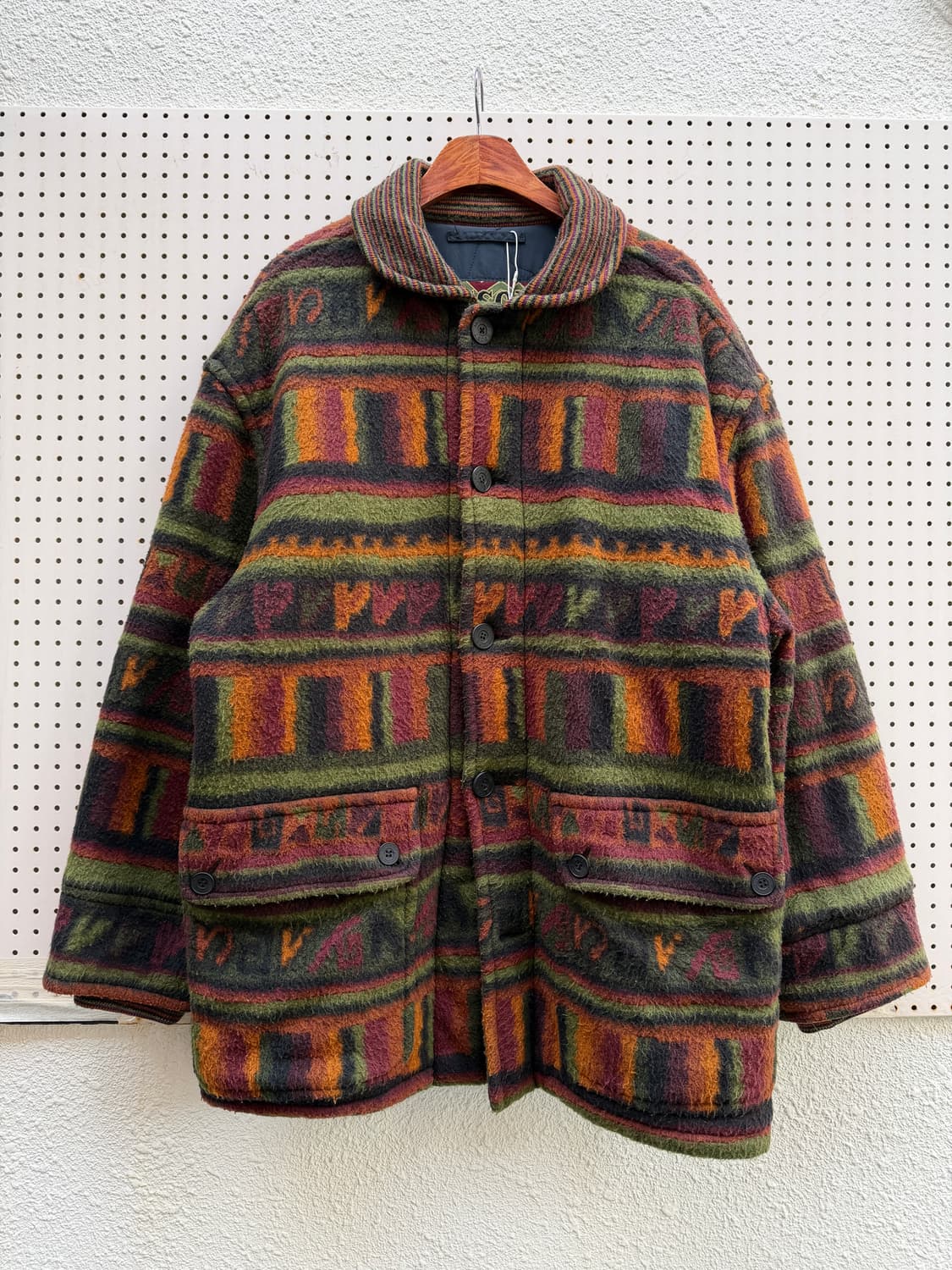 1990s MISSONI SPORT AZTEC WOOL 미쏘니스포츠자켓 상품이미지1