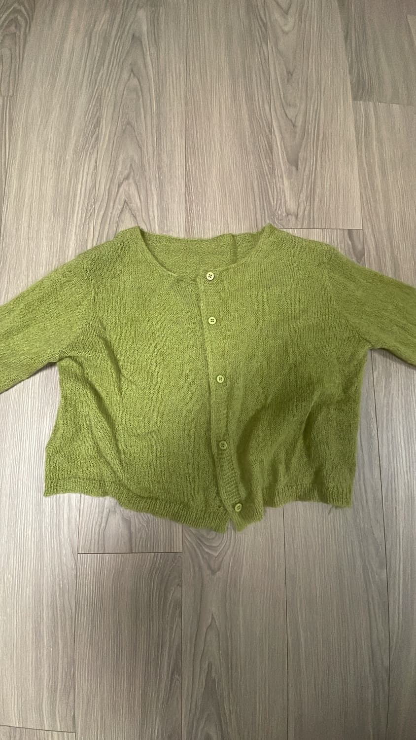 연두색 가디건 상품이미지1