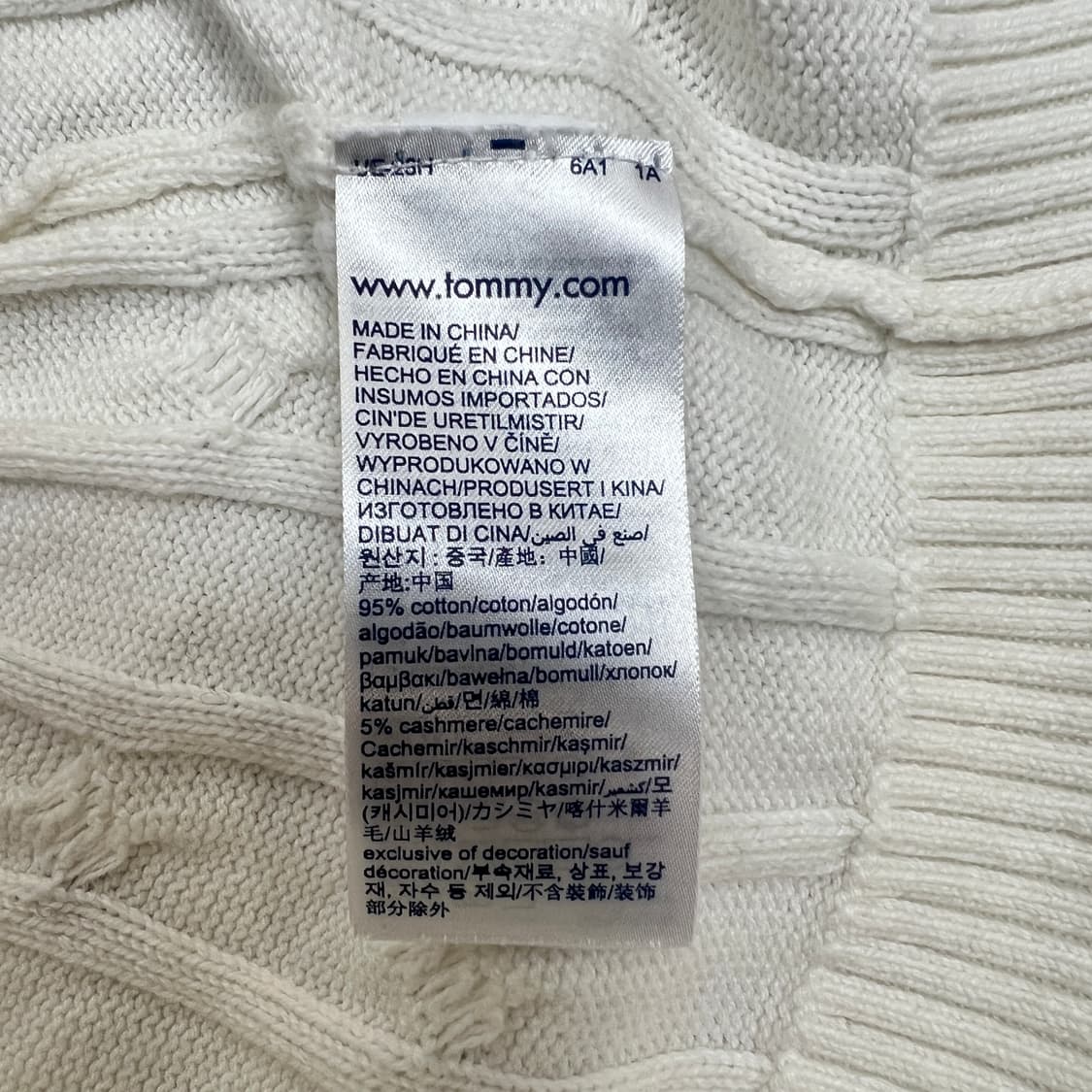 타미힐피거 여성 PIMA코튼 케이블 니트 스웨터 S 상품이미지7