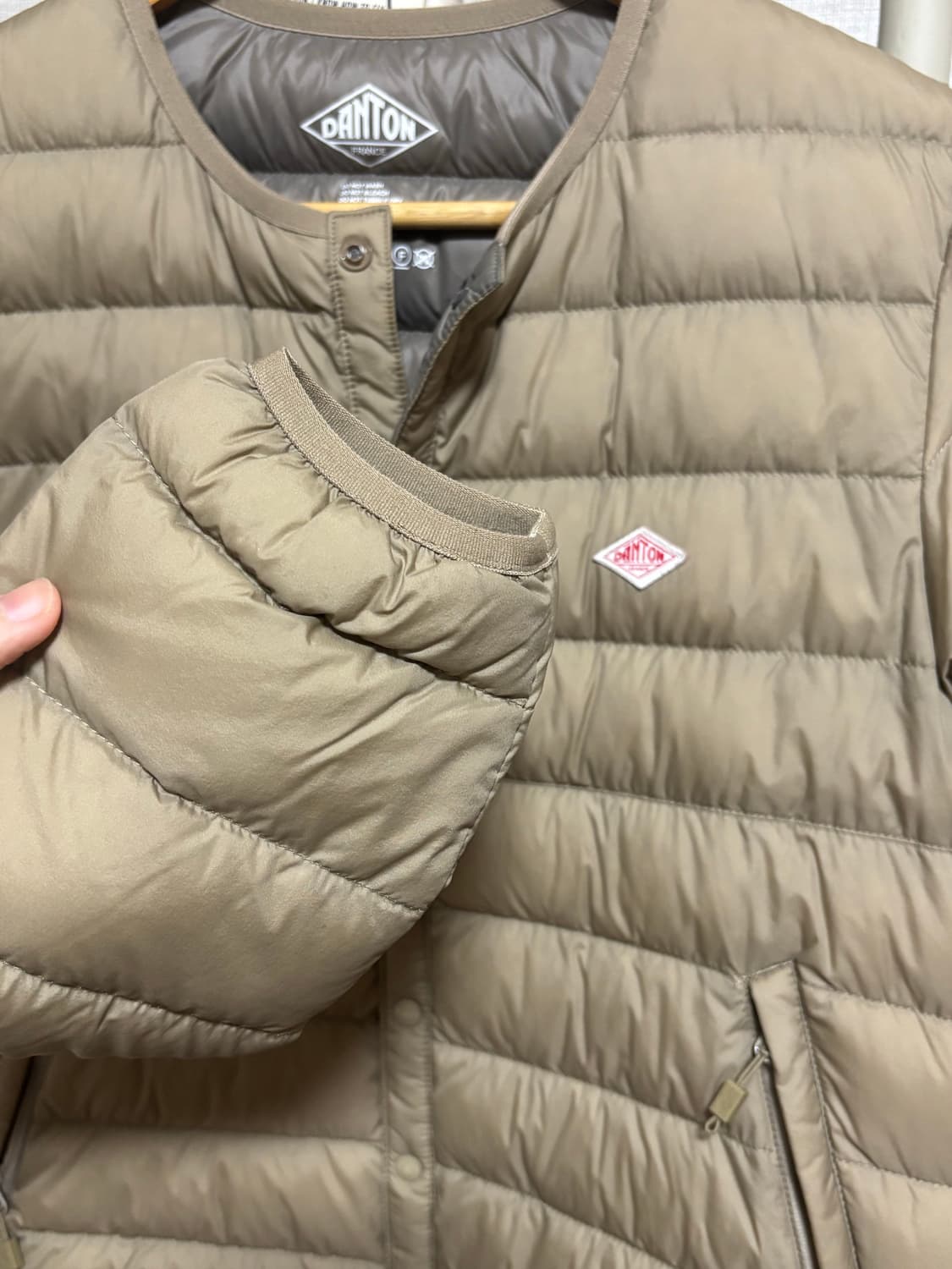 단톤 DANTON 이너 다운 자켓 beige s 사이즈 상품이미지4