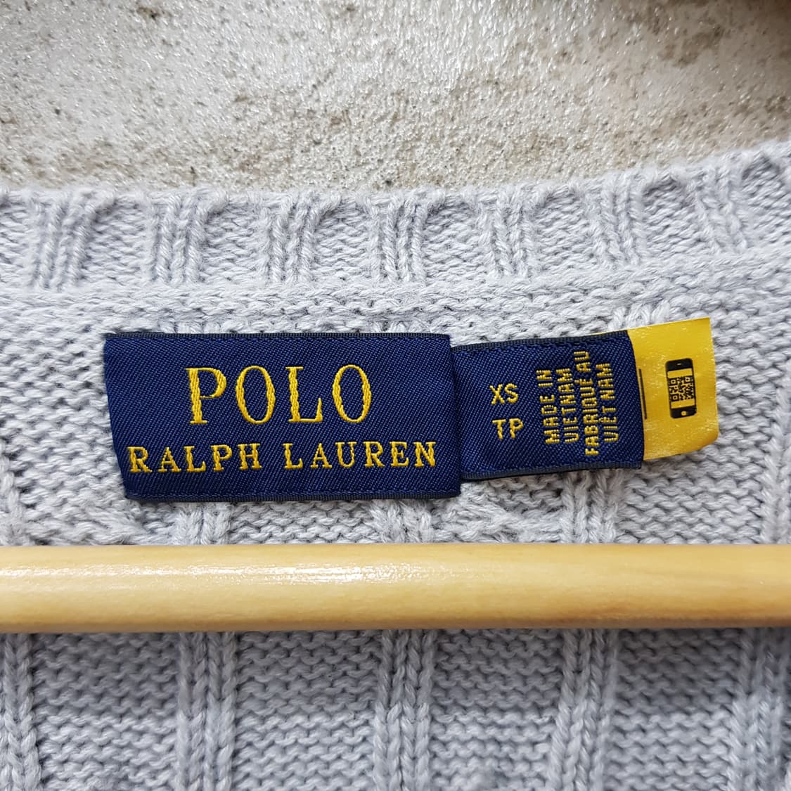 폴로랄프로렌 브이넥 꽈배기 니트 XS사이즈  상품이미지3