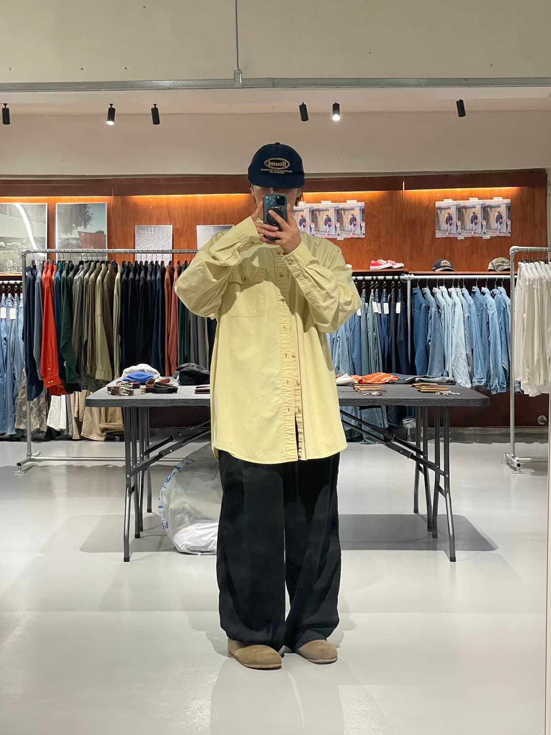L.L bean shirt  (Light yellow color) 상품이미지1