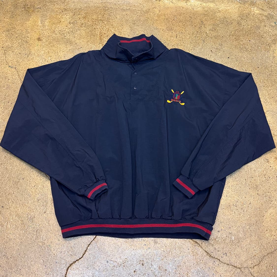 레어 90s USA 빈티지 아이조드 아노락 골프 풀오버 바람막이 상품이미지1