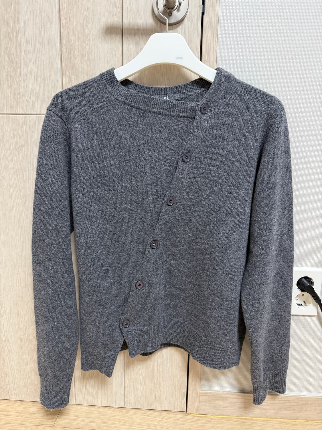 ee 2 WAY CARDIGAN GREY XL 상품이미지1