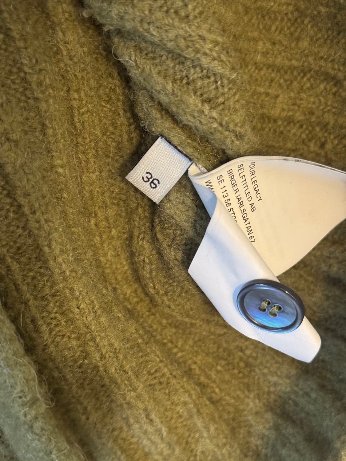 아워레가시 파인 폴로 알파카 가디건 상품이미지3