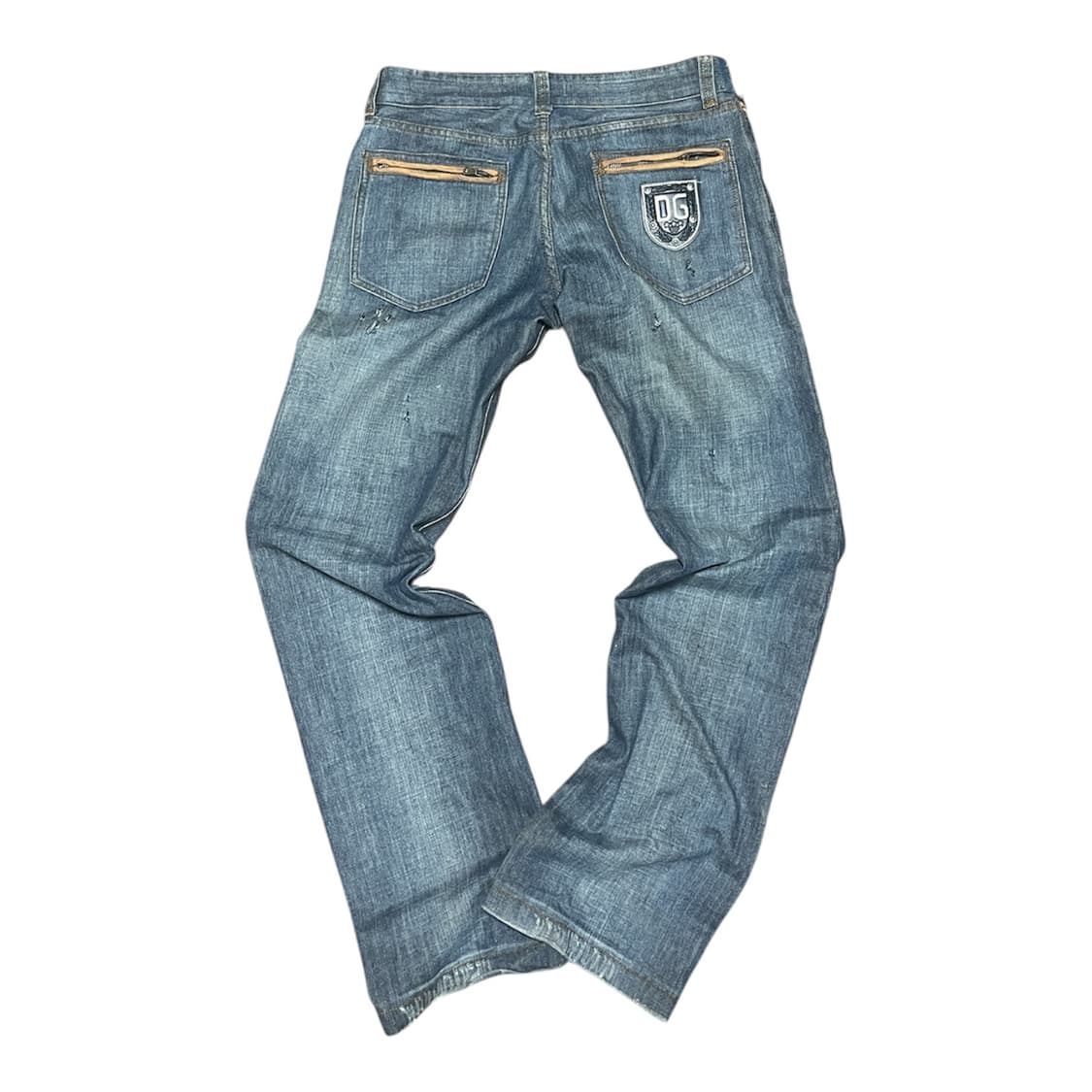 실착) Dolce & Gabbana 아카이브 DG 실드 로고 지퍼 데님 상품이미지4
