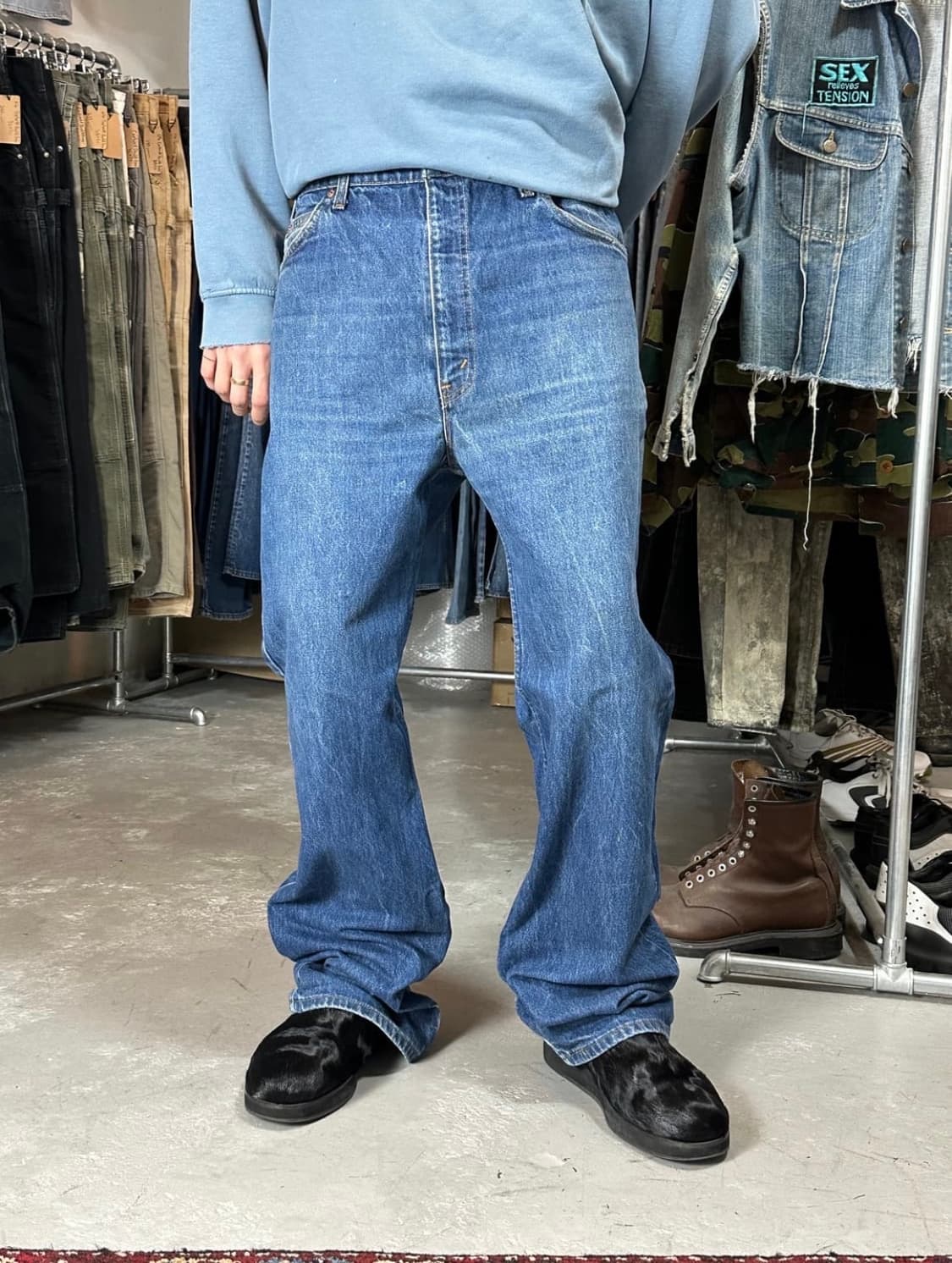 90's USA Made 빈티지 리바이스 517 오렌지탭 부츠컷 상품이미지1