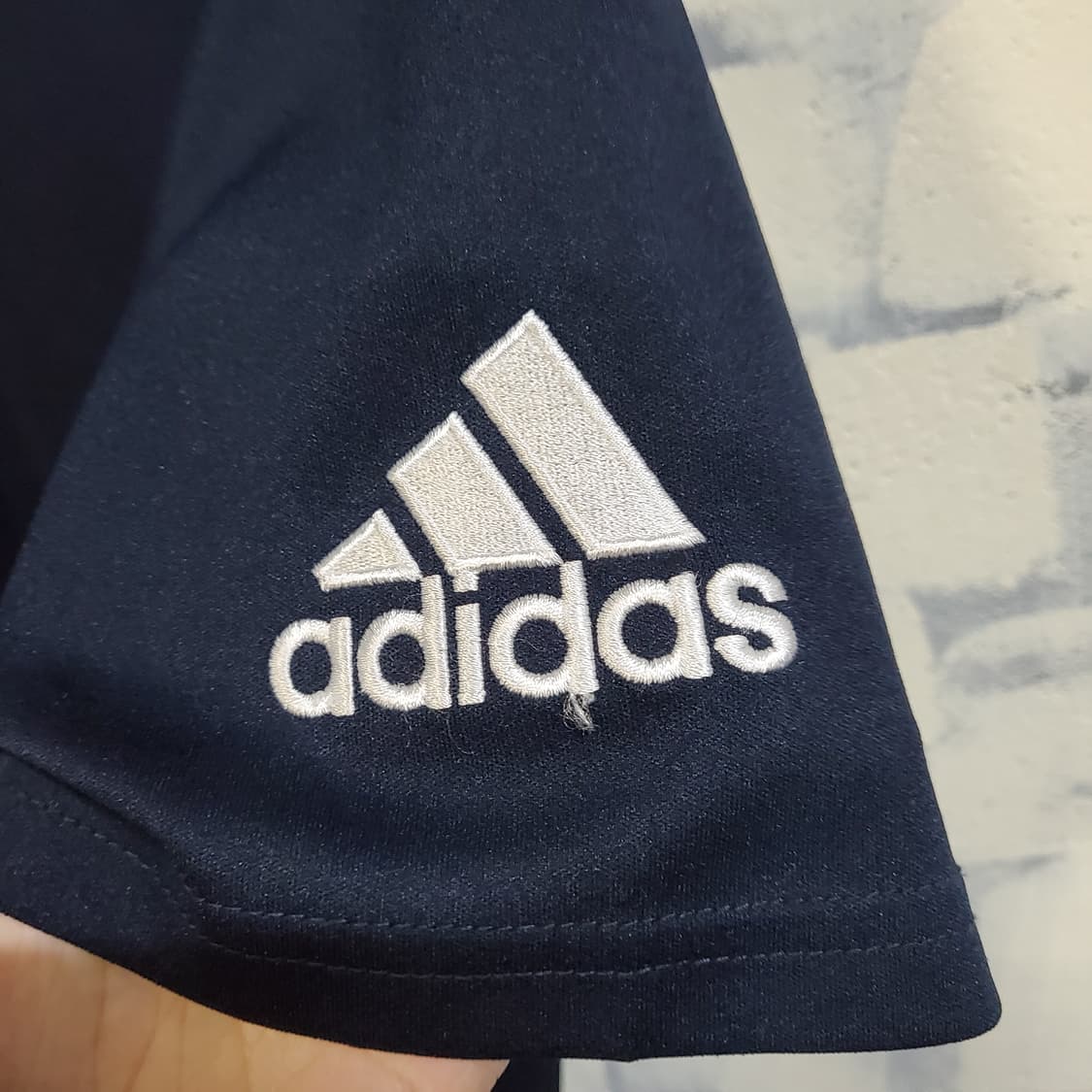 아디다스 기능성 네이비 카라 반팔티  상품이미지3