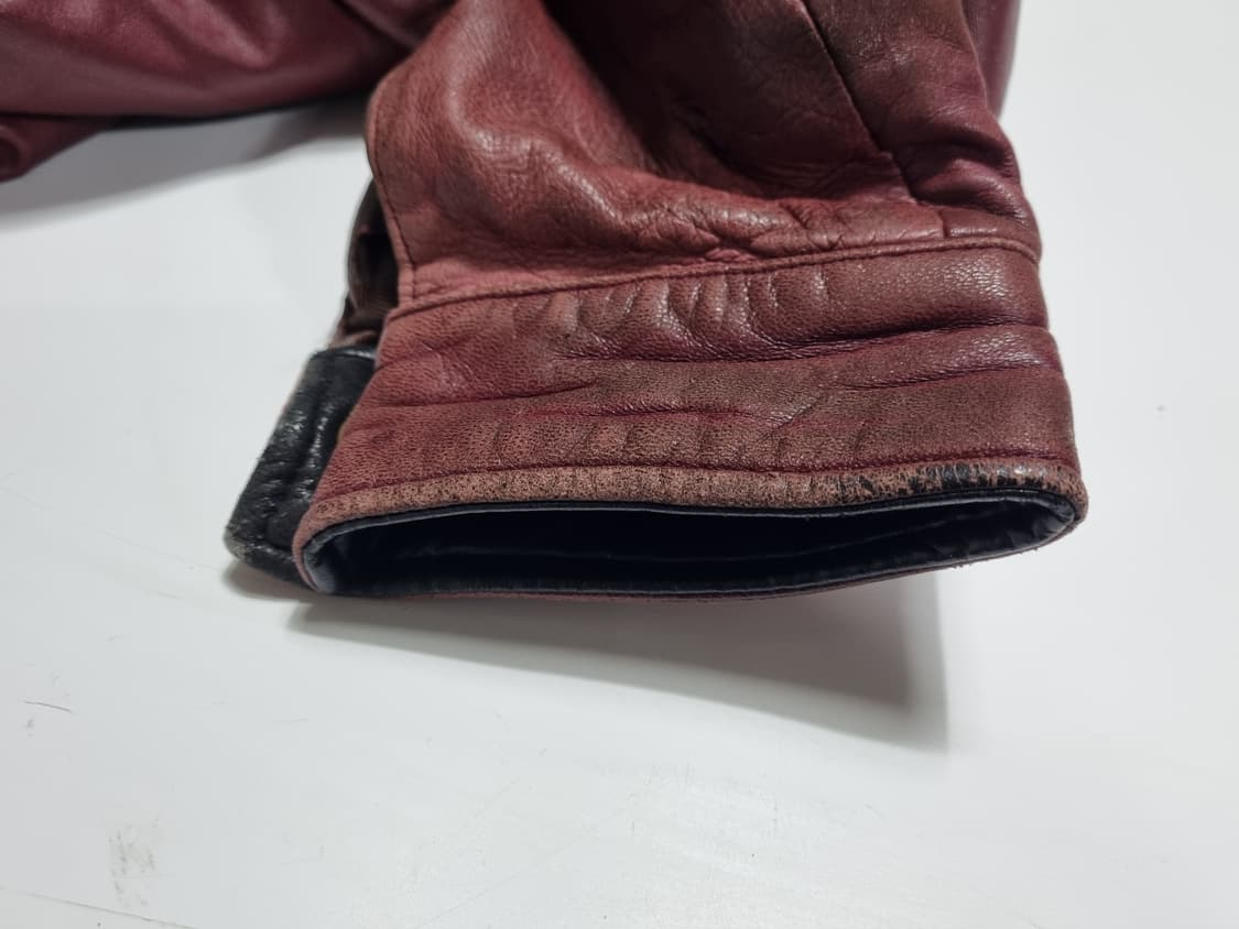 비아 누오바 빈티지 램 나프스킨 가죽자켓 50사이즈 상품이미지7