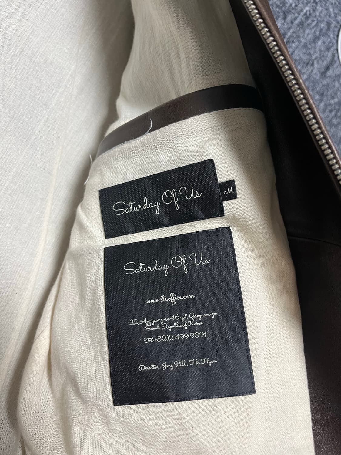 m) stu 레더자켓 상품이미지2