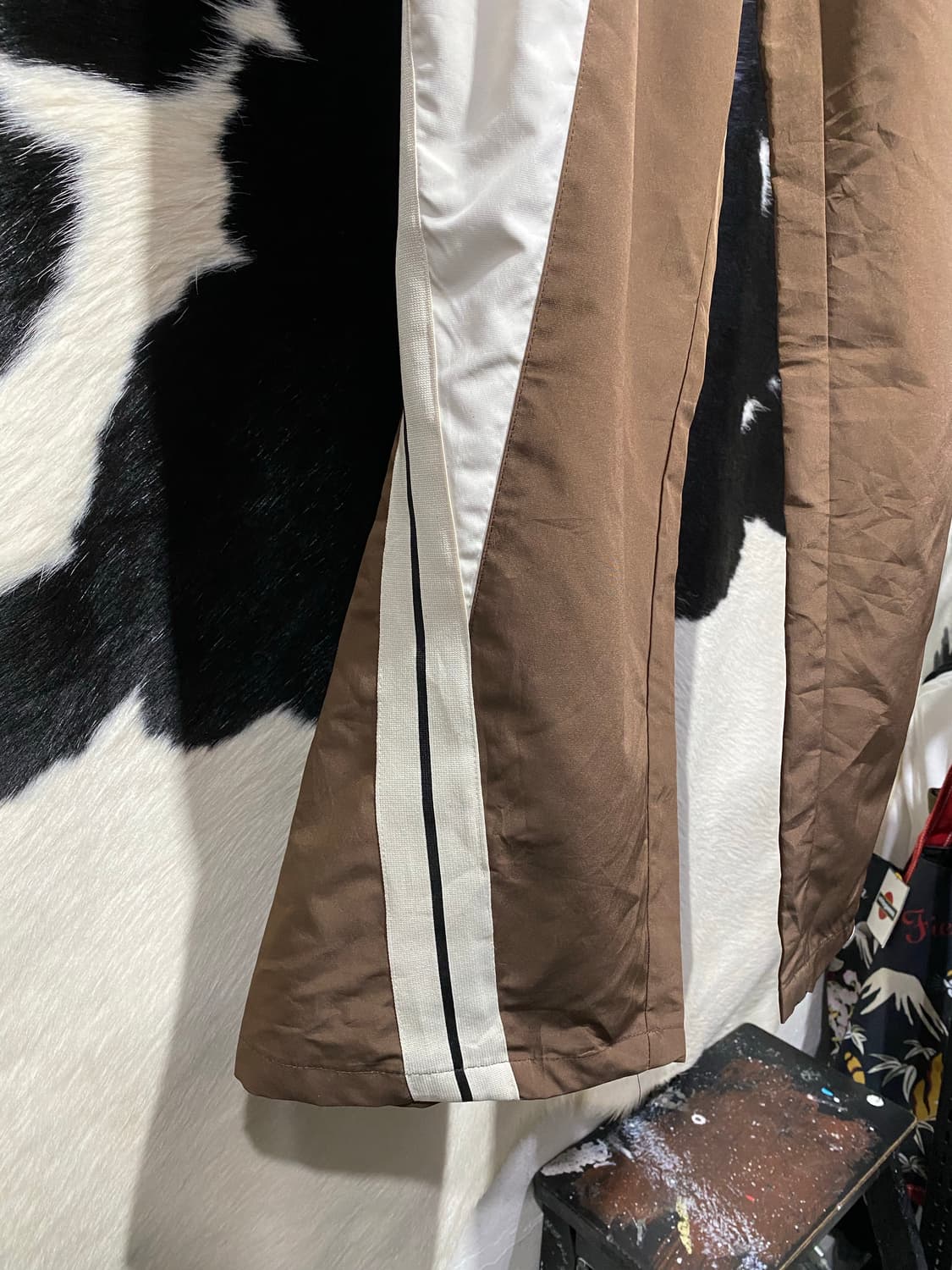 Japanese vtg 라인 배색 나일론 팬츠 상품이미지5