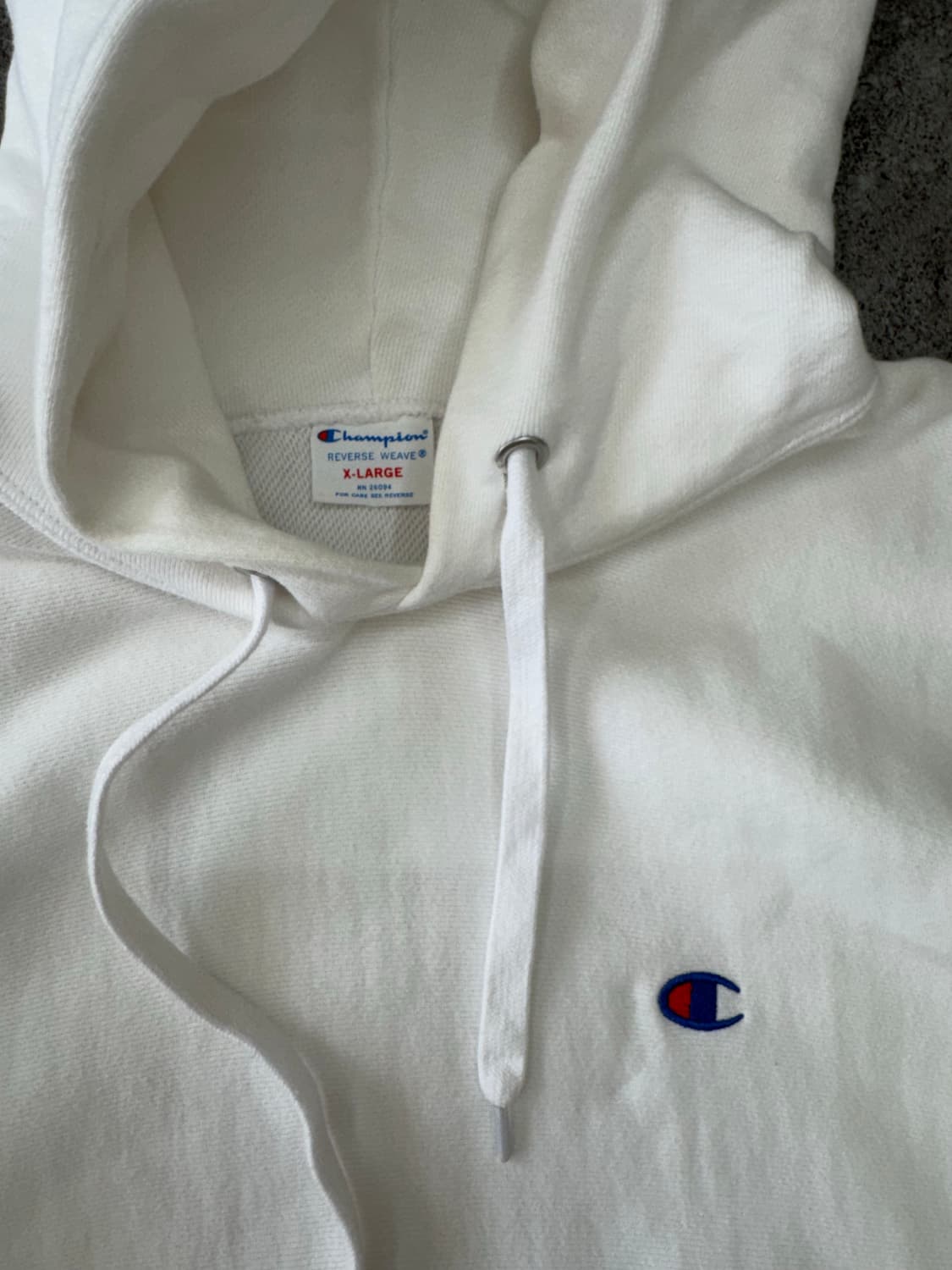 챔피온 후드티 XL 화이트 상품이미지2