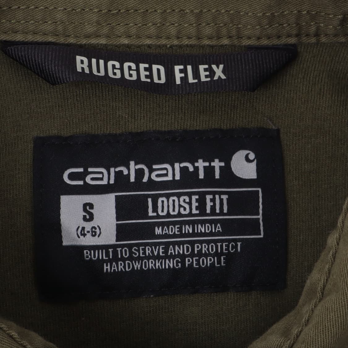 칼하트 g72 러기드 카키 워크 셔츠 자켓 상품이미지7