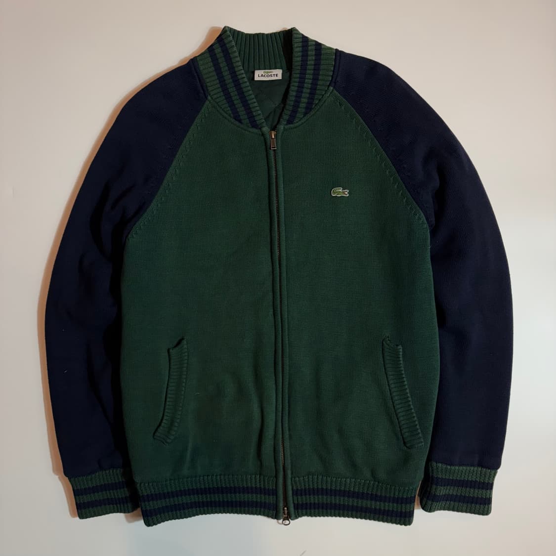 라코스테 그린 투웨이 니트 집업 상품이미지2