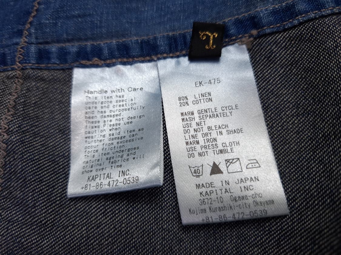 새제품 오리지날 캐피탈 카트만두 데남 셔츠 상품이미지3