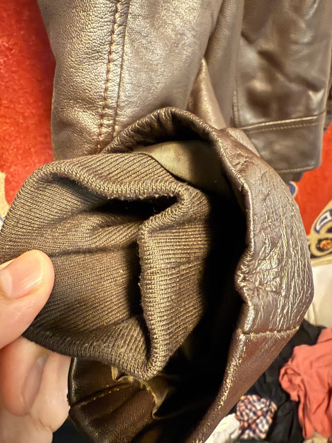 Designed by JINTEOK 진태옥 퍼카라 레더 플라이트 자켓  상품이미지9