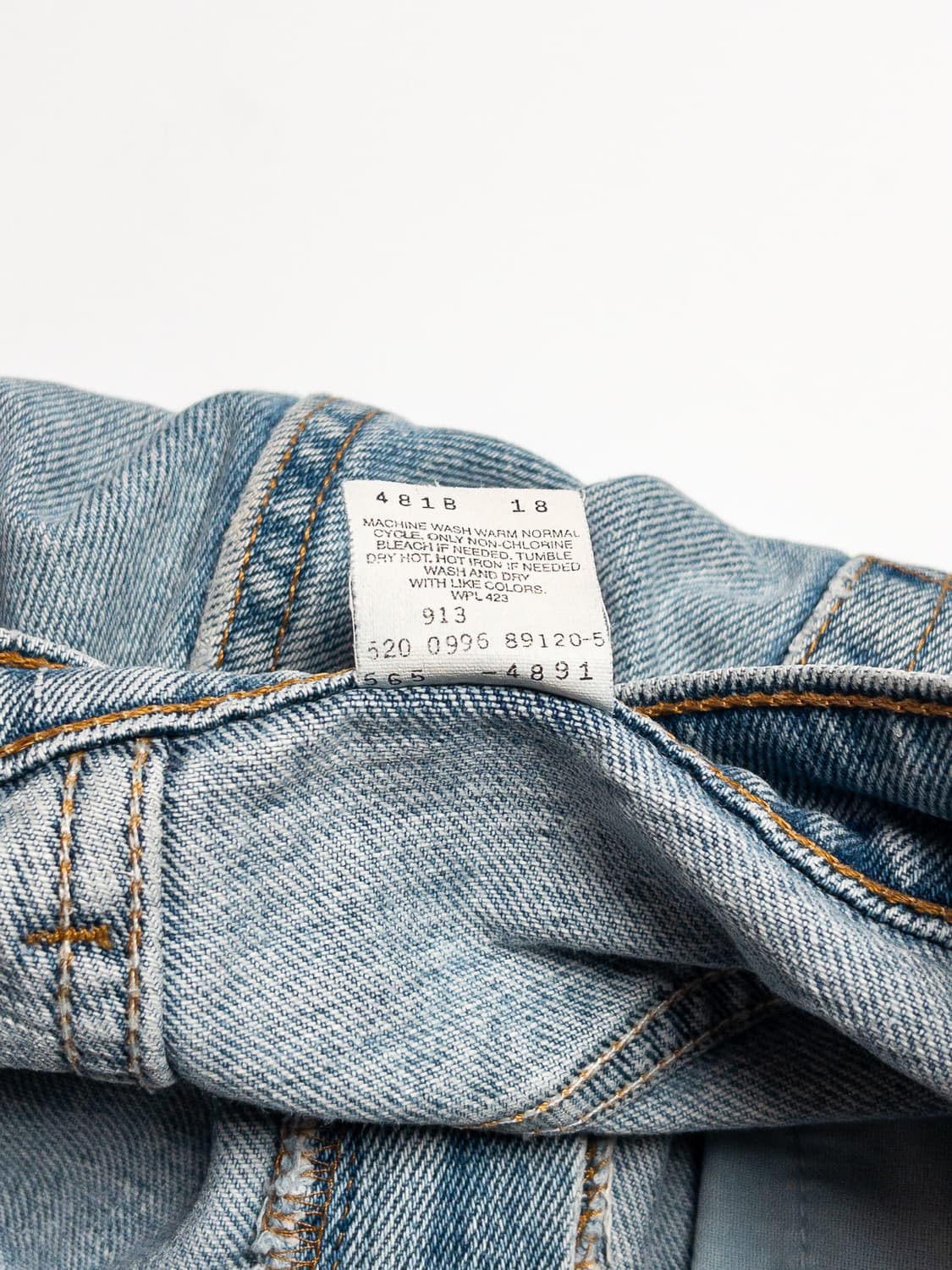 90's 미제 리바이스 565 루즈 핏 와이드 레그 32x32 상품이미지7